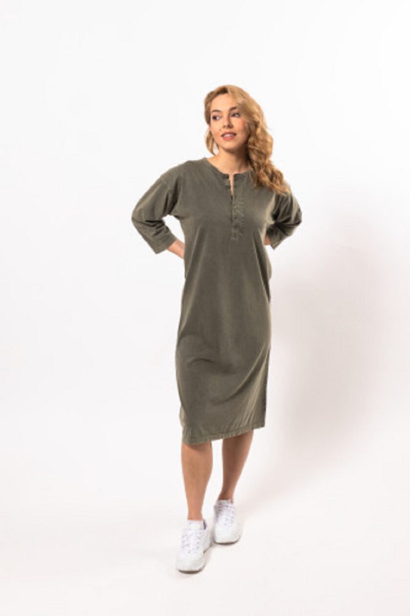Lola Dress - Khaki lovebyhands.gr