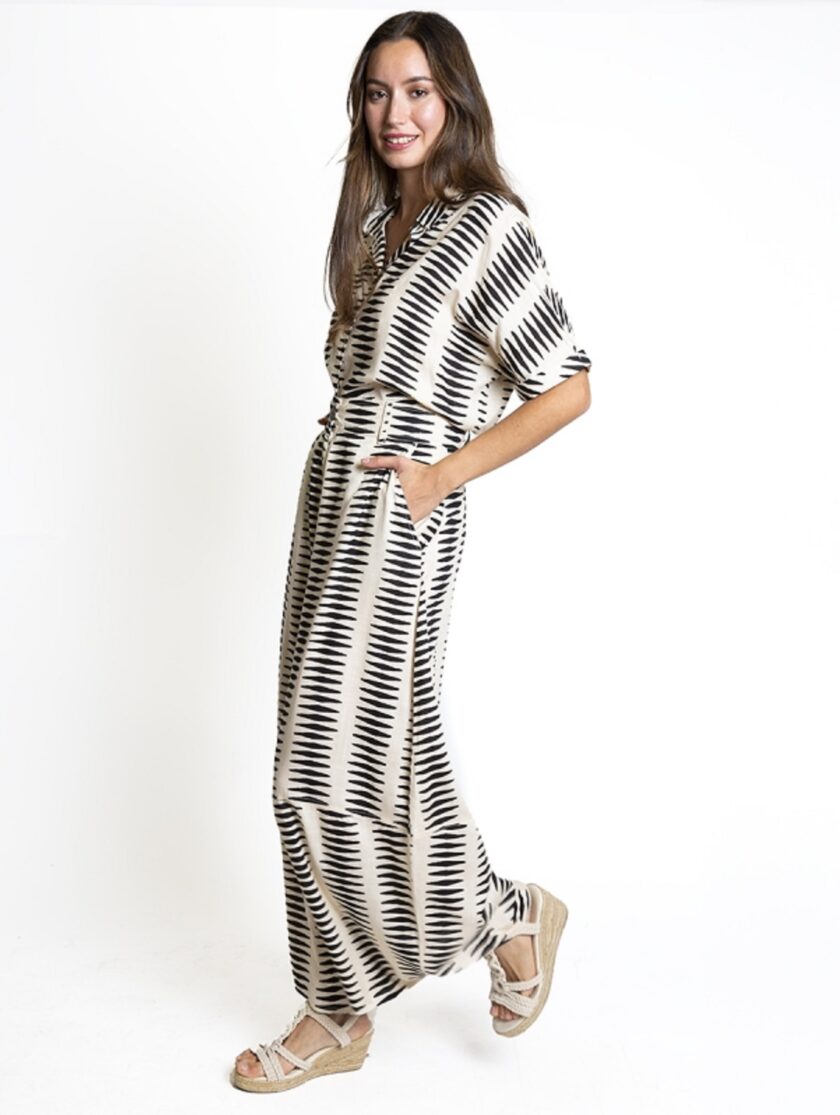 Trousers - Black and White Stripes lovebyhands.gr