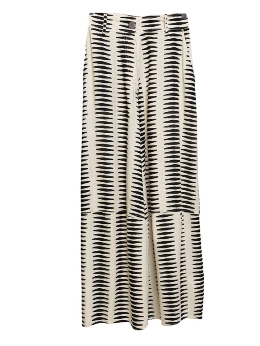 Trousers - Black and White Stripes lovebyhands.gr