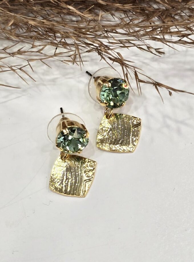 Kassandra Earrings - Light Green lovebyhands.gr