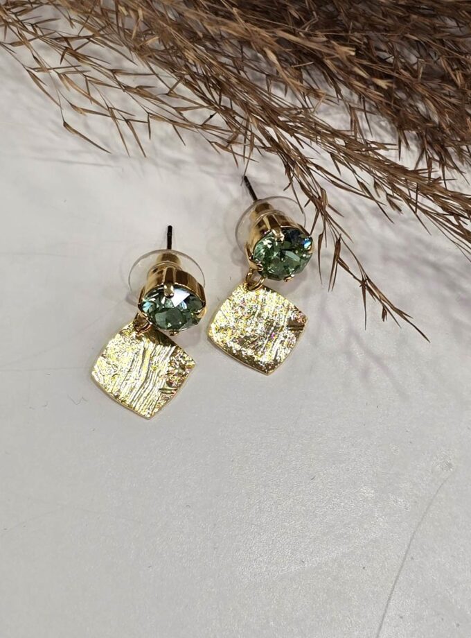 Kassandra Earrings - Light Green lovebyhands.gr