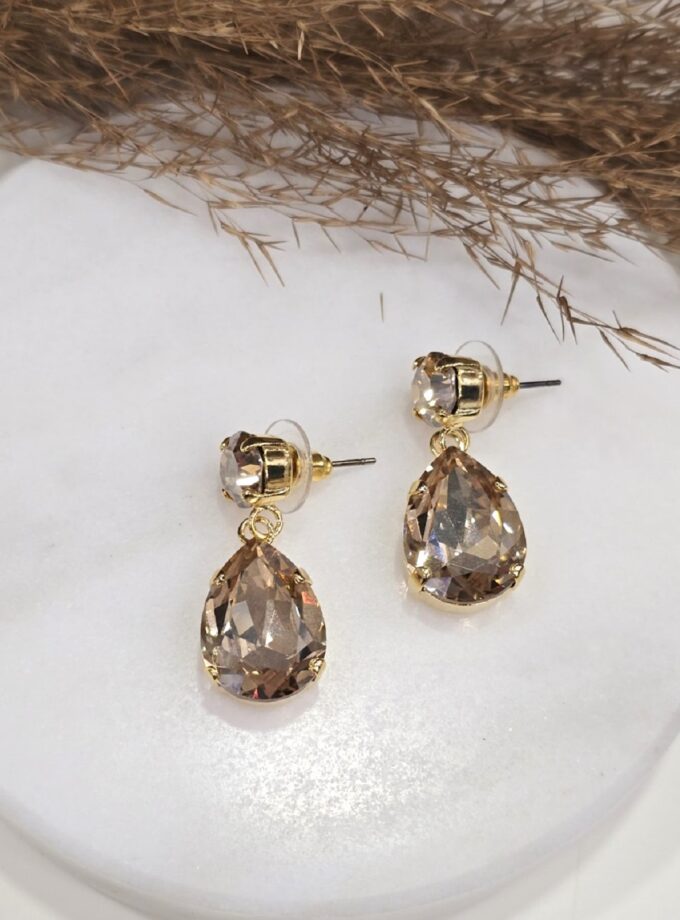 Esther Earrings - Brown lovebyhands.gr
