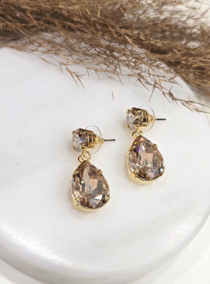 Esther Earrings - Brown lovebyhands.gr
