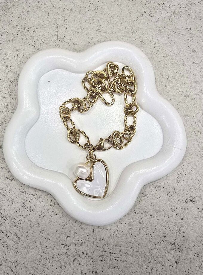 Classy Hearts Bracelet lovebyhands.gr