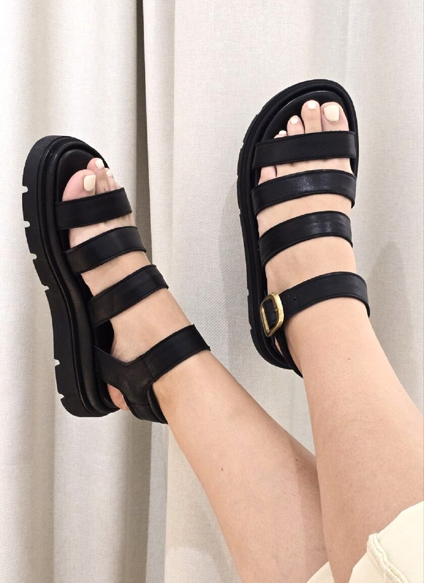 Gilena Flatforms - Black lovebyhands.gr
