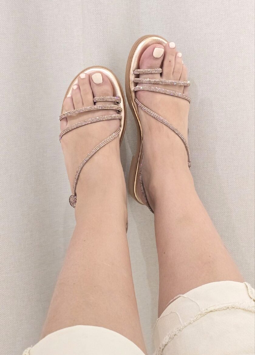Chalkos Strass Flatforms lovebyhands.gr