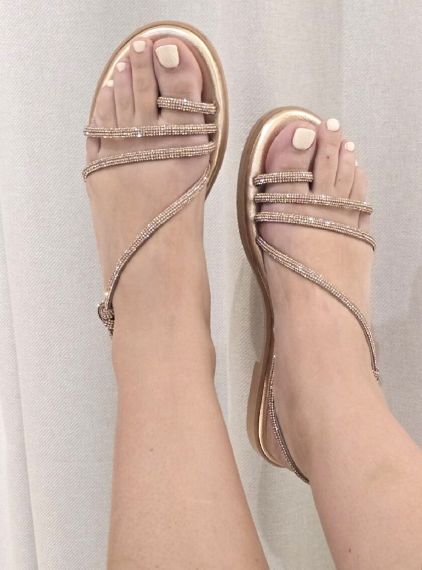Chalkos Strass Flatforms lovebyhands.gr