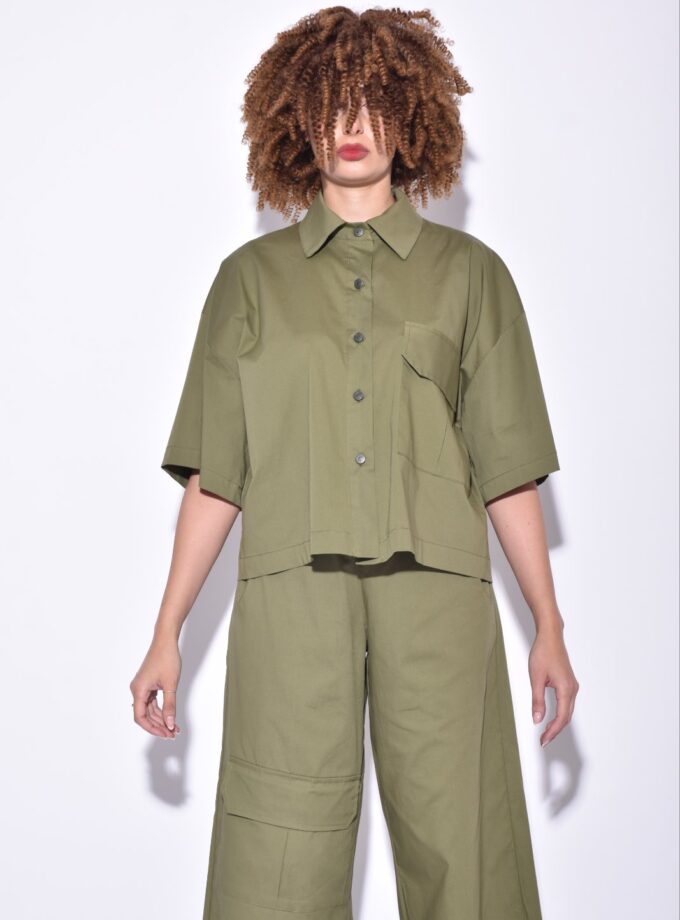 Pocket Shirt - Khaki lovebyhands.gr