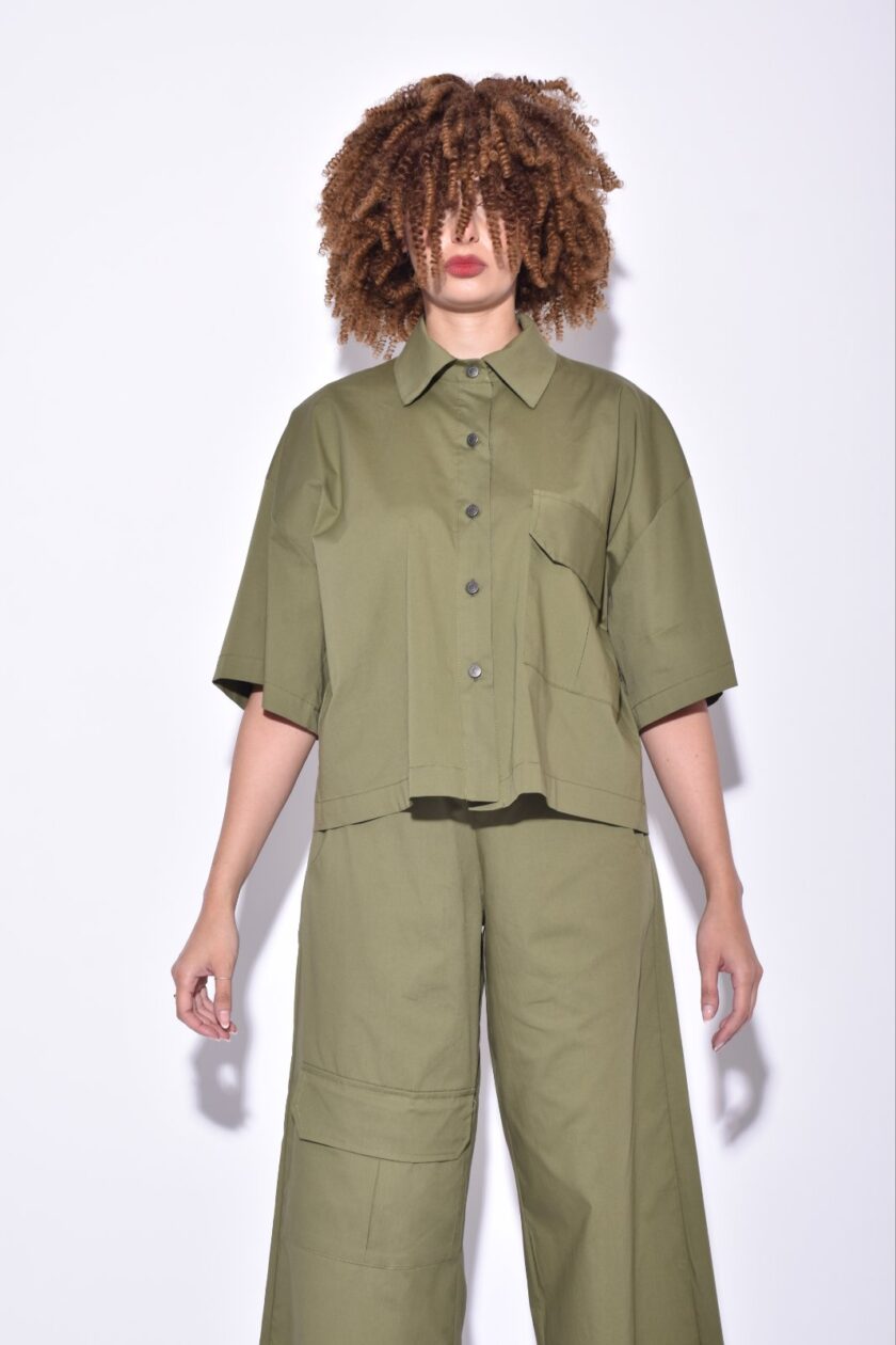 Pocket Shirt - Khaki lovebyhands.gr