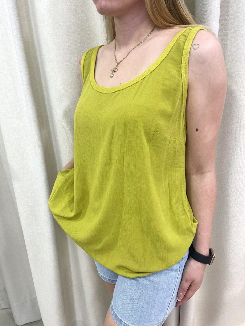 Basic Top – Bright Green lovebyhands.gr