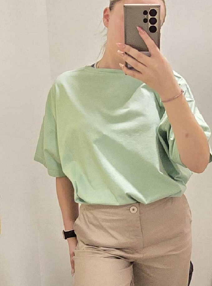 Irida T-Shirt - Pistacio lovebyhands.gr