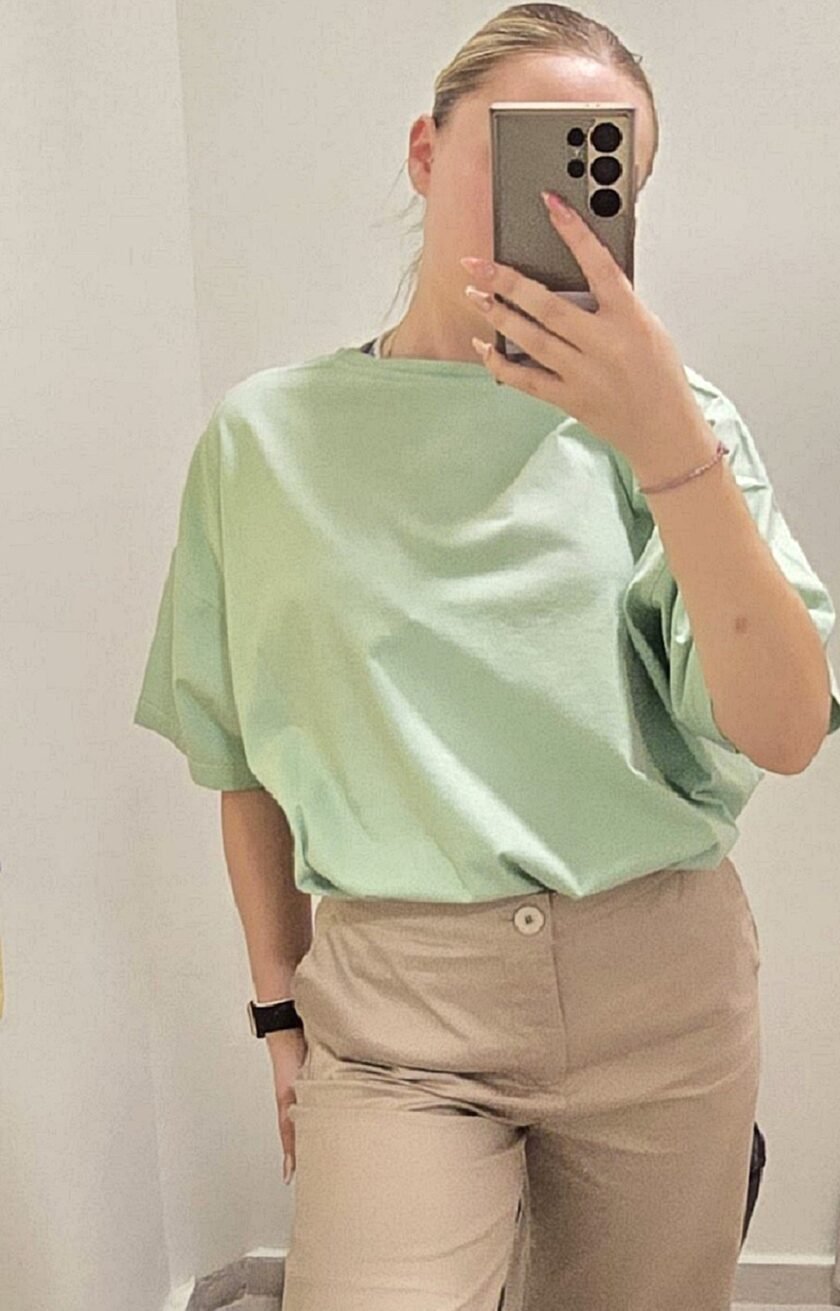 Irida T-Shirt - Pistacio lovebyhands.gr