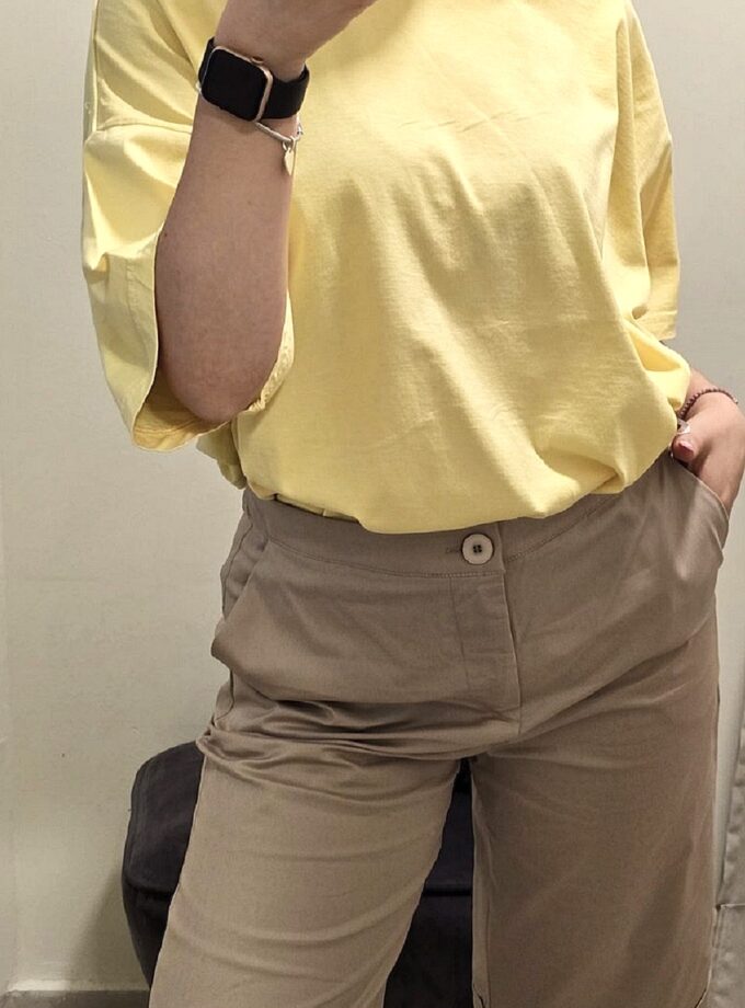 Irida T-Shirt - Yellow lovebyhands.gr