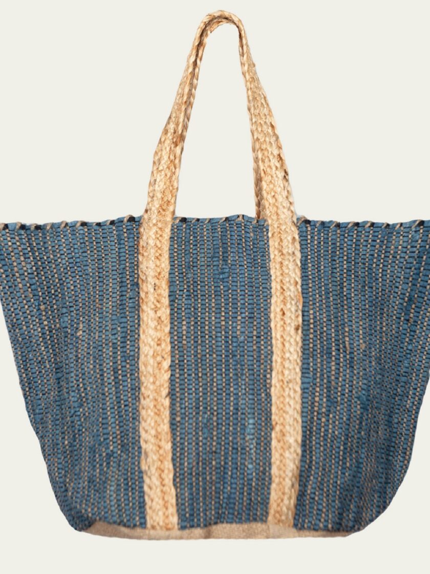 Τσάντα Oversize Cotton - Blue lovebyhands.gr