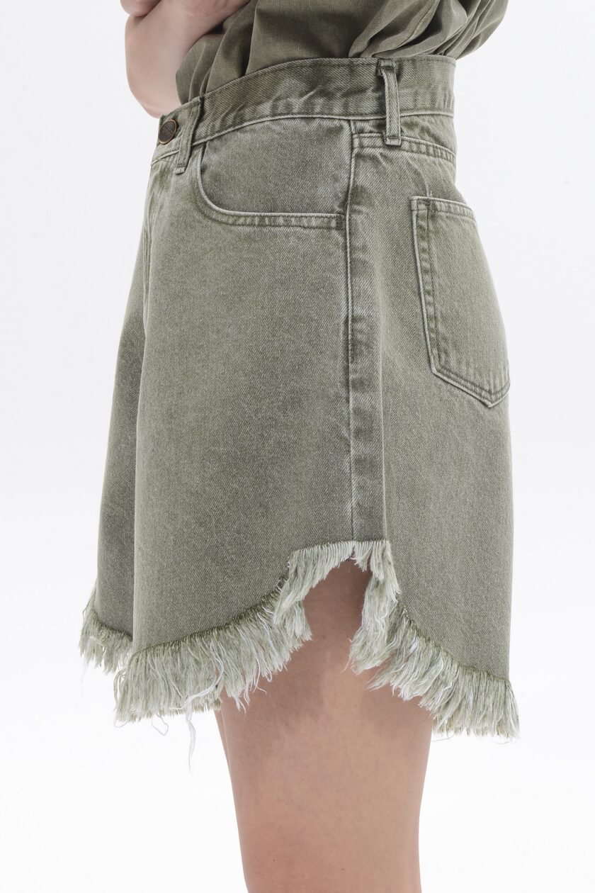 Domna Bermuda - Khaki lovebyhands.gr