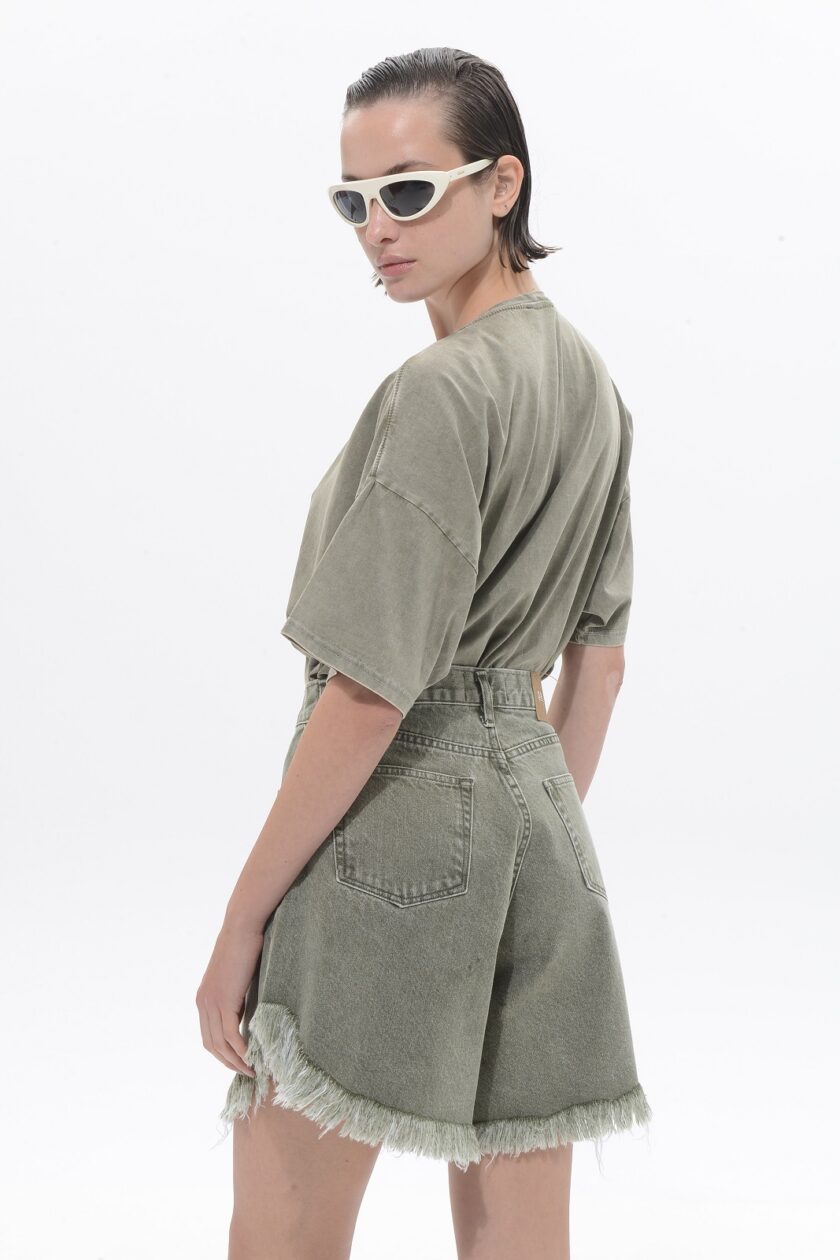 Domna Bermuda - Khaki lovebyhands.gr