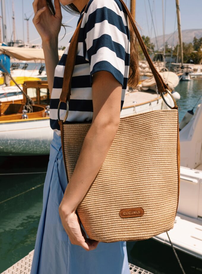 Bucket Raffia lovebyhands.gr