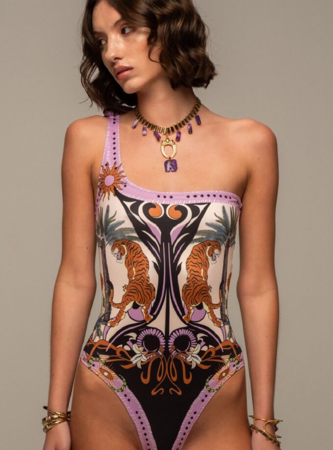 Ancestress One Shoulder Swimsuit lovebyhands.gr