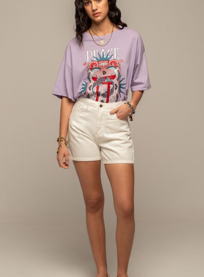Genesis T-shirt - Purple lovebyhands.gr