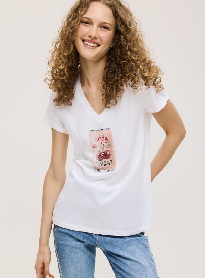 Μπλούζα Unitee Με Τύπωμα Soda lovebyhands.gr