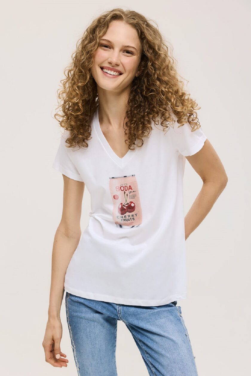 Μπλούζα Unitee Με Τύπωμα Soda lovebyhands.gr