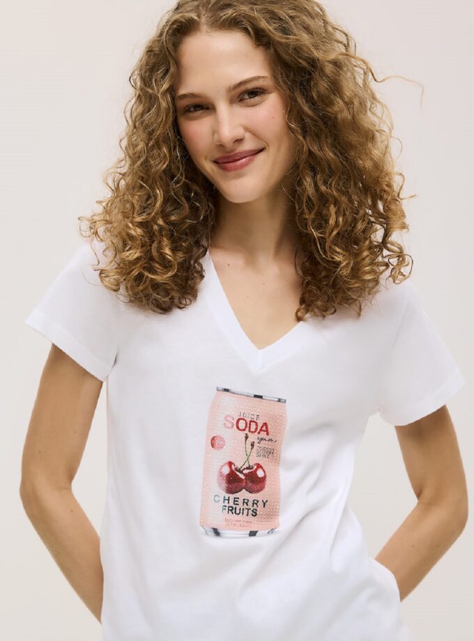Μπλούζα Unitee Με Τύπωμα Soda lovebyhands.gr