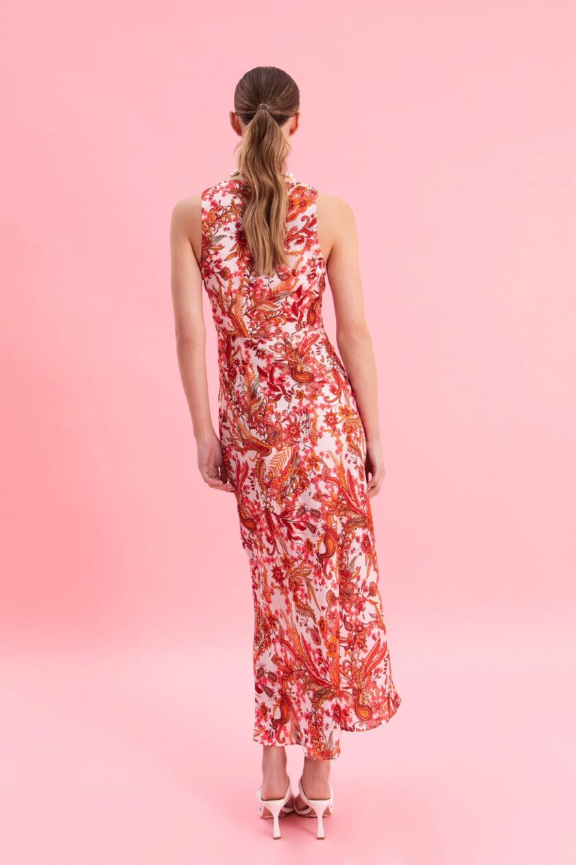 Rustic Romance Midi Satin Dress lovebyhands.gr
