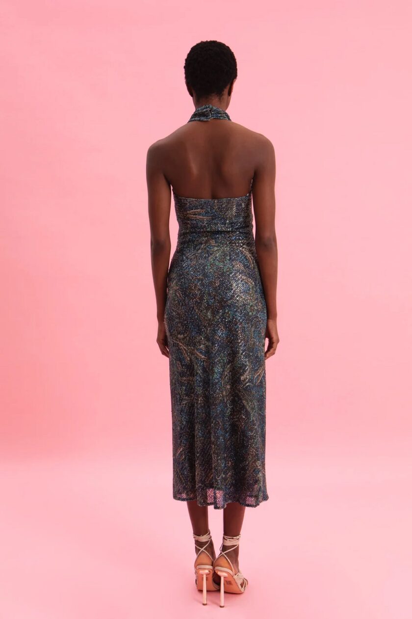 Mystic Forest Midi Sequined Dress lovebyhands.gr