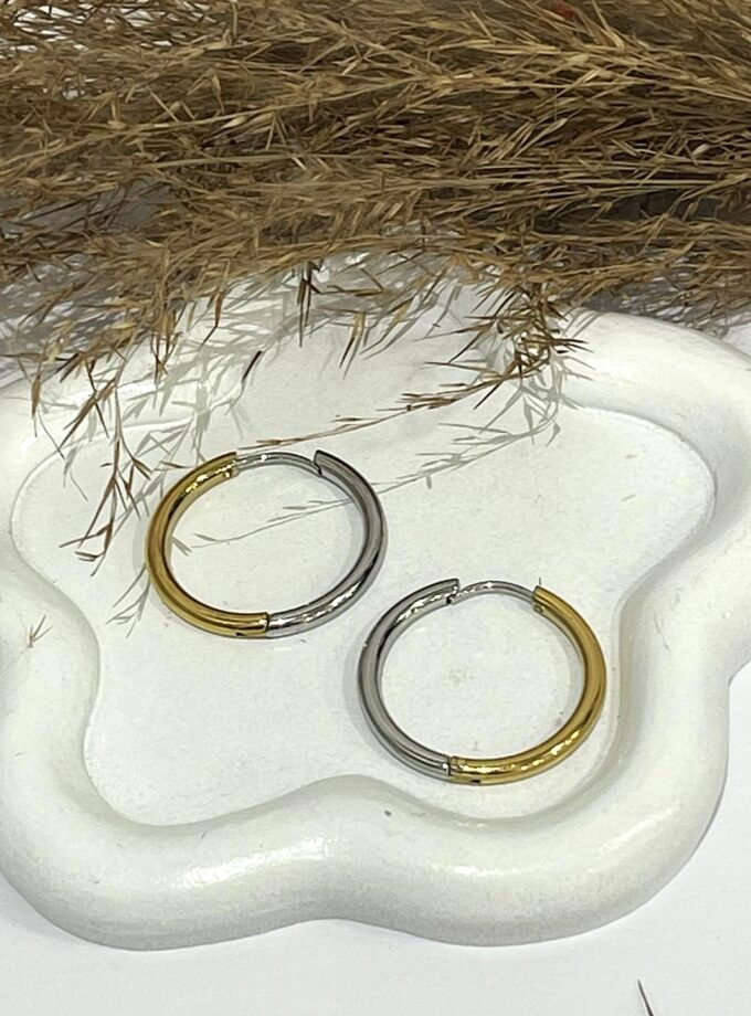 Double Colour Hoops lovebyhands.gr