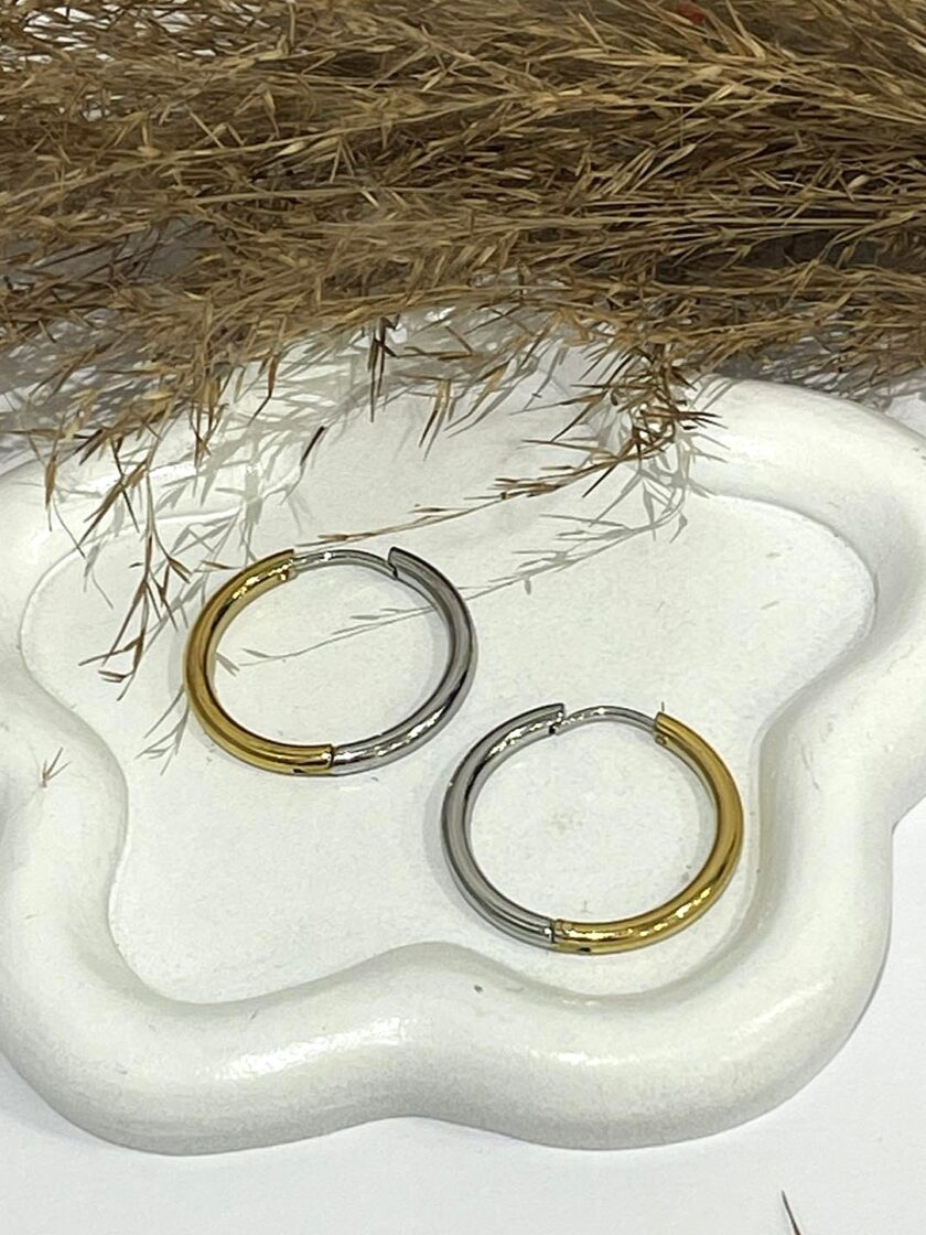 Double Colour Hoops lovebyhands.gr