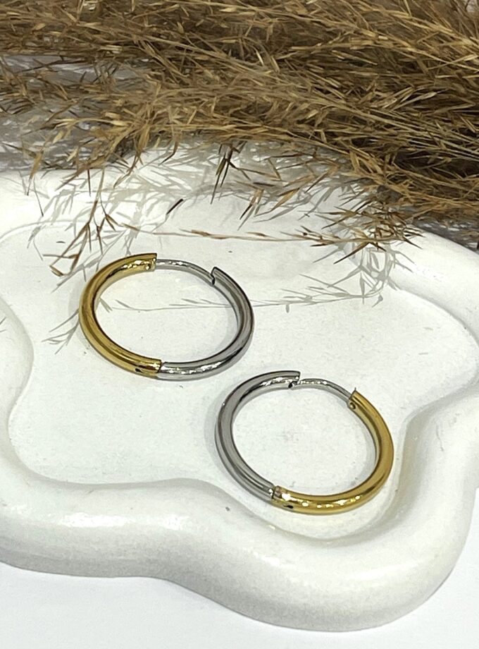 Double Colour Hoops lovebyhands.gr