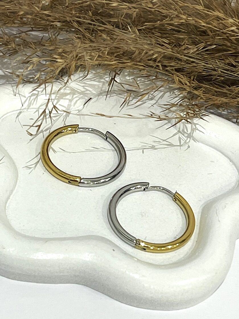 Double Colour Hoops lovebyhands.gr