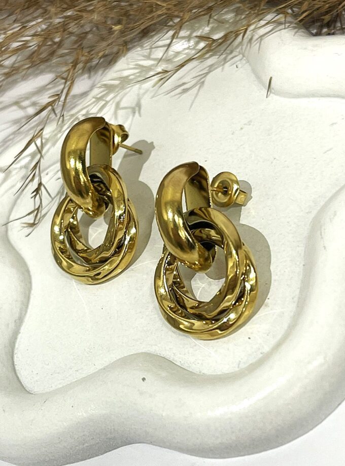 Elfi Earrings - Gold lovebyhands.gr