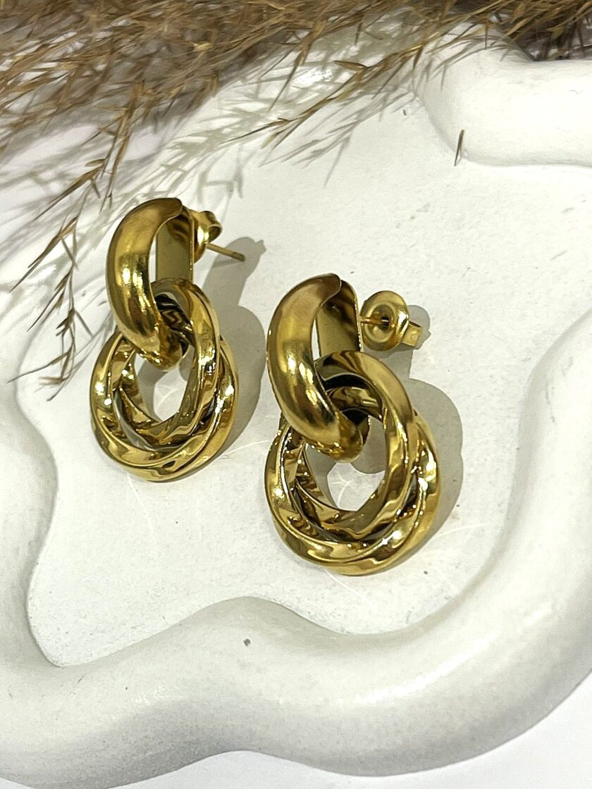 Elfi Earrings - Gold lovebyhands.gr