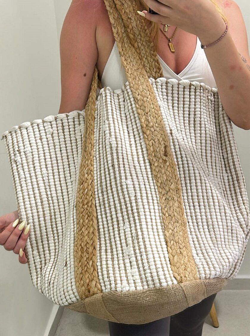 Beach Bag - White lovebyhands.gr