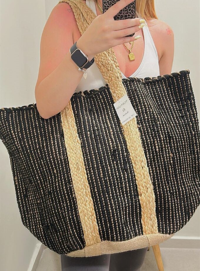 Beach Bag - Black lovebyhands.gr