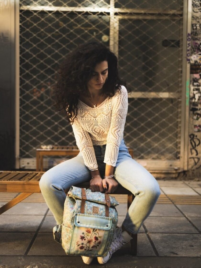 Backpack Ypatia Pansy lovebyhands.gr