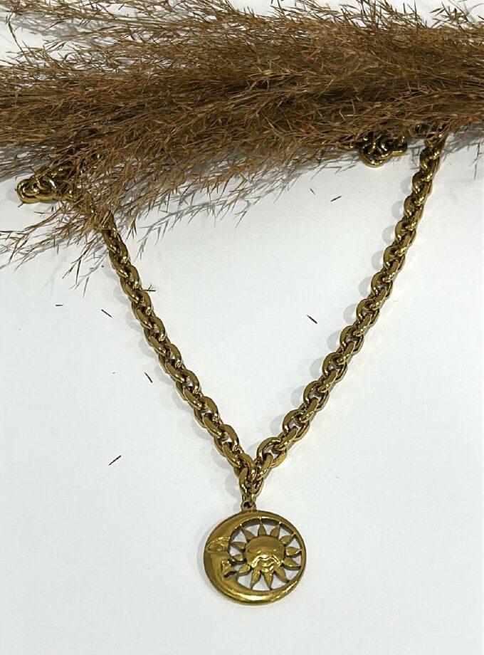 Moon And Sun Necklace lovebyhands.gr