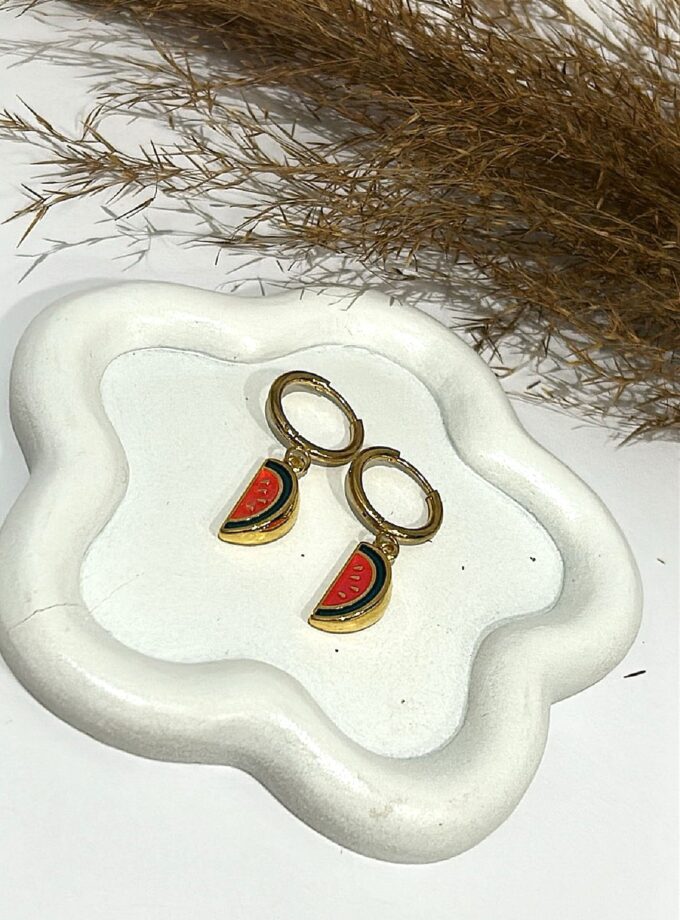 Kids Watermelon Earrings lovebyhands.gr