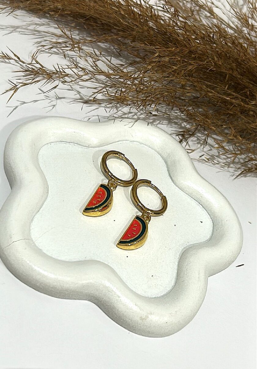 Kids Watermelon Earrings lovebyhands.gr