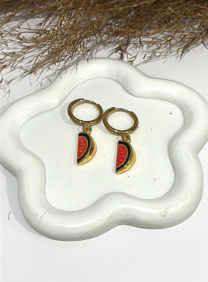 Kids Watermelon Earrings lovebyhands.gr