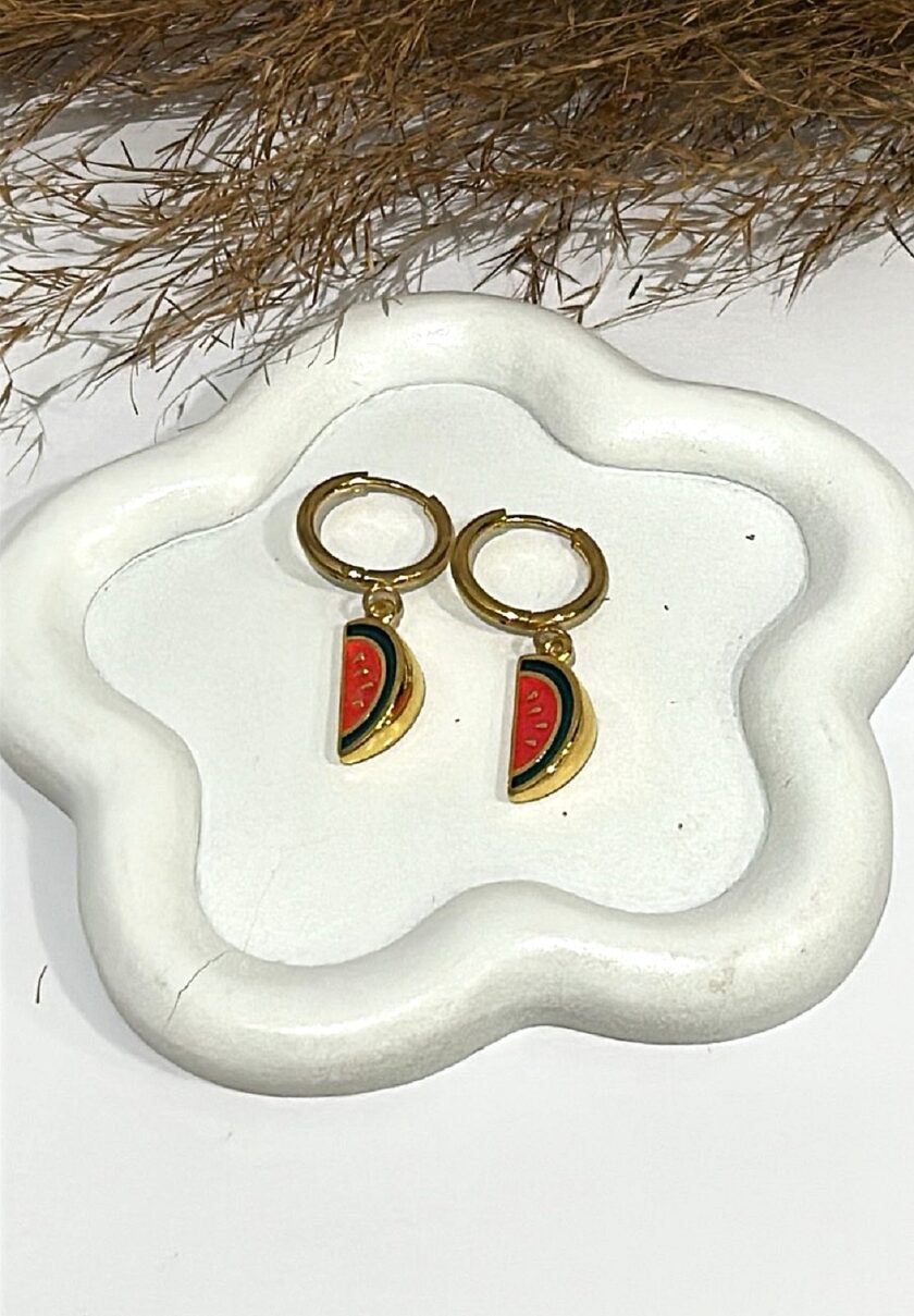 Kids Watermelon Earrings lovebyhands.gr