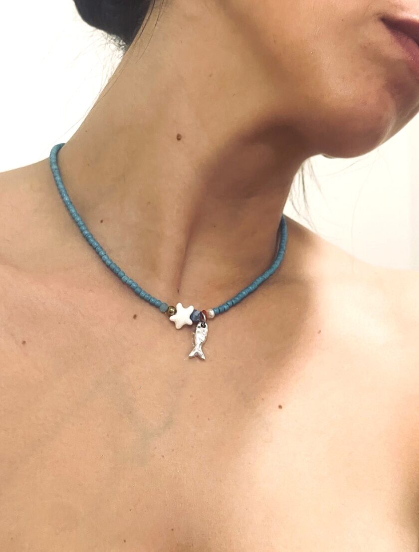Fish Necklace lovebyhands.gr