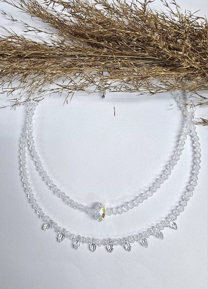 Crystal Clear Necklace lovebyhands.gr
