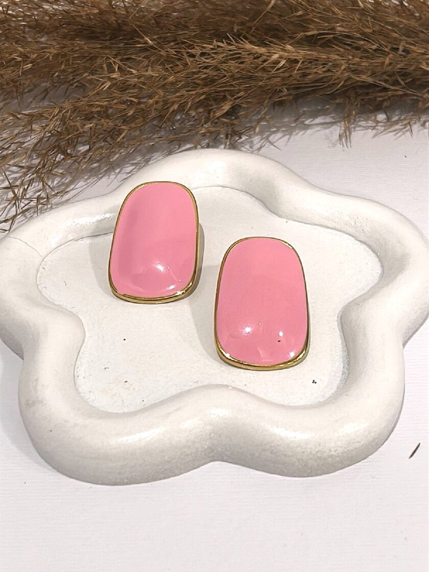 Persa Earrings - Pink lovebyhands.gr