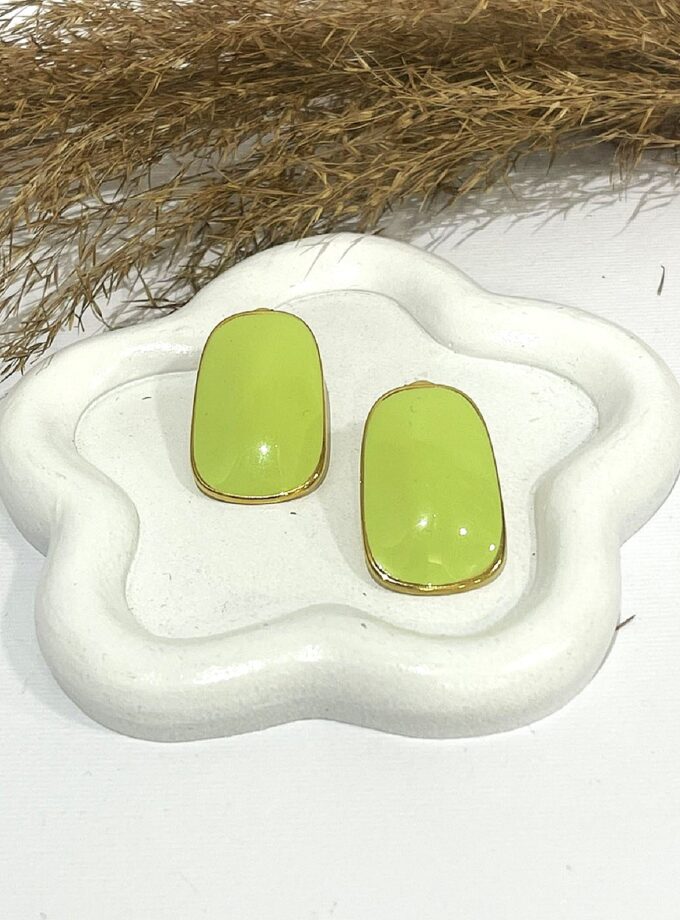 Persa Earrings - Lime lovebyhands.gr