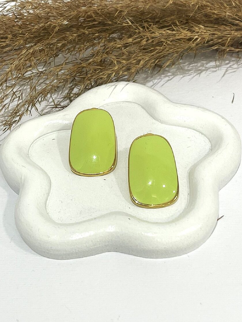 Persa Earrings - Lime lovebyhands.gr