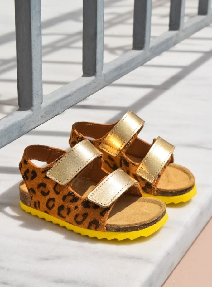 Kids Leopar Sandals lovebyhands.gr