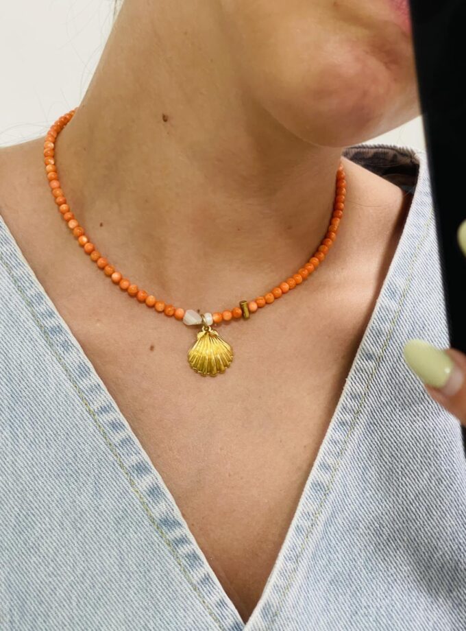 Orange Shell lovebyhands.gr