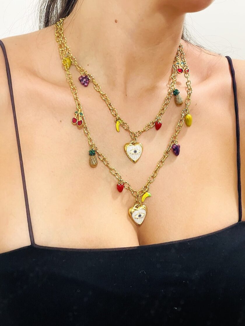 Little Eye Heart Necklace lovebyhands.gr
